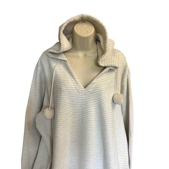 Womens Plus 3X Plush Fleece Hooded Pullover Hooded Robe Relax Soft Warm Sherpa - Picture 3 of 8